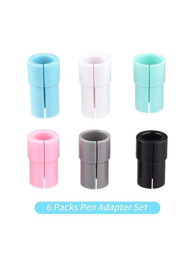 6PCS Pen Adapter Set Marker Holder Replacement for Sharpie Fine Point Markers/Ultra Fine Point Markers/Art Pens Compatible with Cricut Explore Air 3/Air 2/Air/Maker/Maker 3