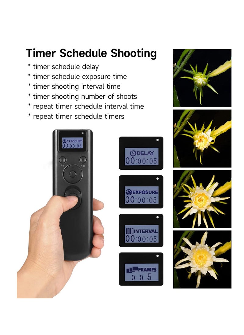SYOSI - Camera Wireless Shutter, Remote Shutter Release Trigger Intervalometer, Fit for Canon EOS R6 R PR 90D 80D 77D 70D 60D 850D 800D 760D 750D 700D 650D 600D 550D R5 5D4 5Dsr 5D3/2 7D  5D 6D 1DX 1D4 1D3 - Image 1