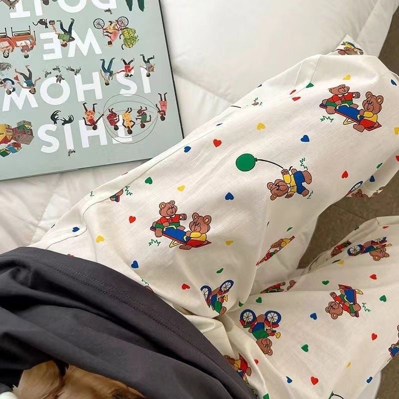 Summer New Cartoon Lounge Pants Breathable Loose Animal Paradise - Image 2