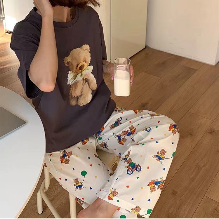 Summer New Cartoon Lounge Pants Breathable Loose Animal Paradise - Image 5