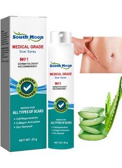 SOUTH MOON Scar Care Spray Burns Scars Stretch Marks Fade Scars Smooth Skin 20G  - Image 1