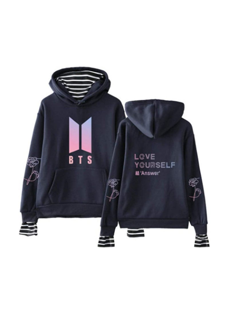 General - BTS Love Yourself Concert Hoodie Black - Image 1