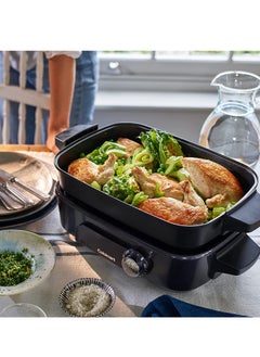 Cuisinart GRMC3E 5-in-1 Multi-Cooker for Grilling, Sauting, Simmer and Cooking, Multicooker with Non-Stick Coating for Easy Cleaning, Midnight Grey  - Image 5