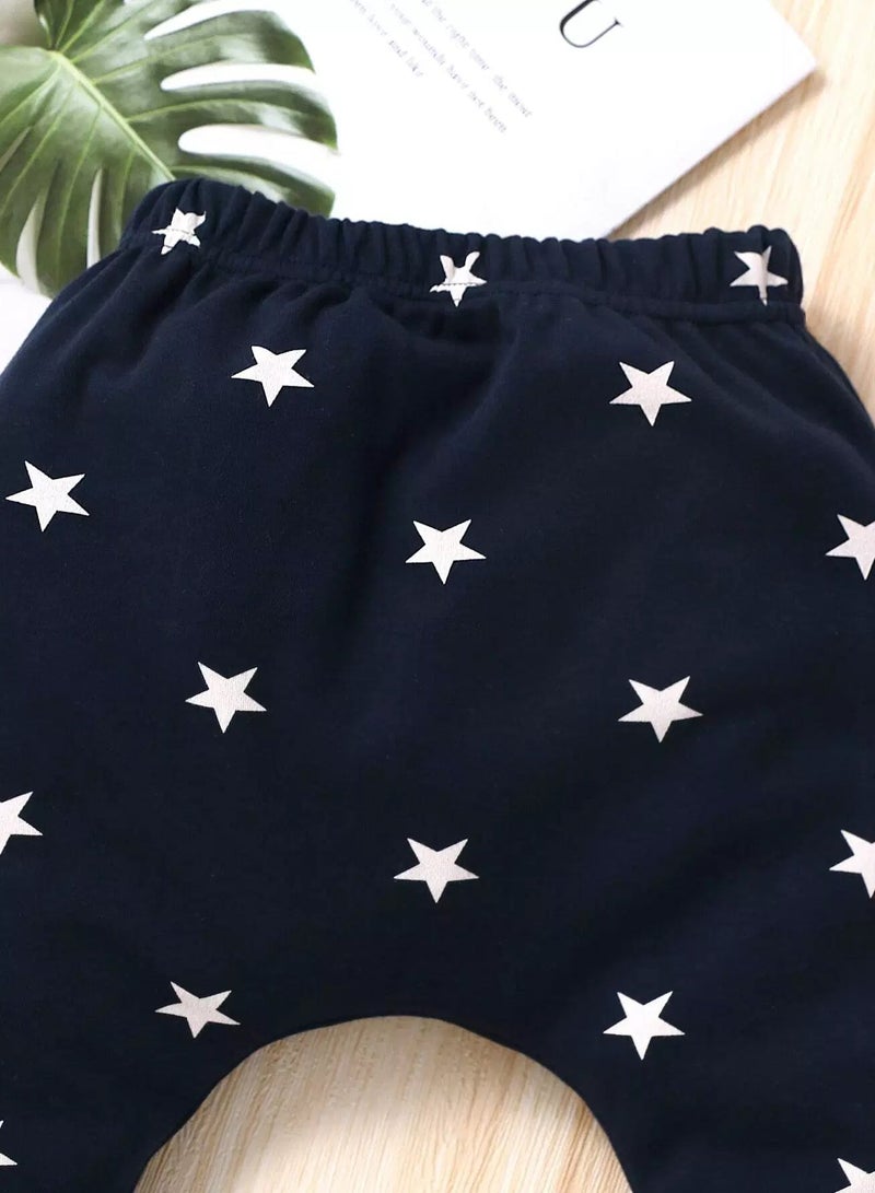 Baby 3pcs Star & Dinosaur Print Pants  - Image 3