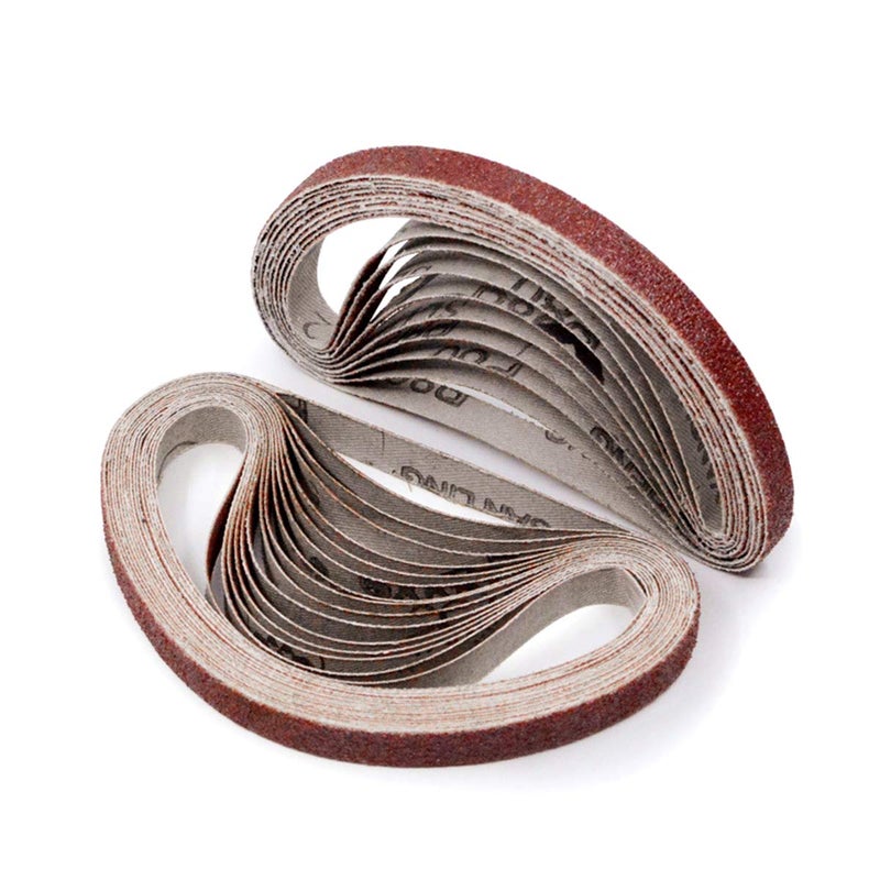 38 x 13 Sanding Belt 40 Grit Aluminum Oxide Sanding Belts Belt Sander Paper for 38x13 Inch Mini Belt Sander 24 Pack38x13 Inch 40 Grit
