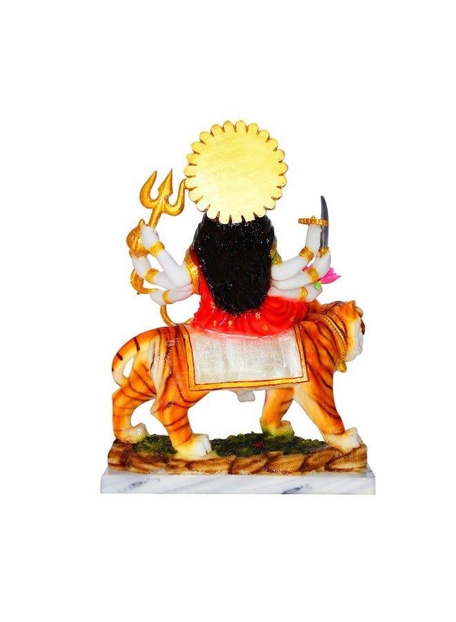 FABZONE Marble Dust Goddess Durga Devi | MATA Sherawali Idol, 15.5 Inches, Multicolor, 1 Piece - Image 3