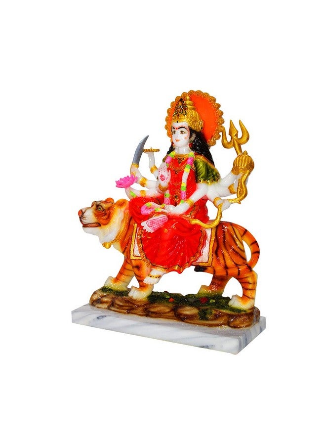 FABZONE Marble Dust Goddess Durga Devi | MATA Sherawali Idol, 15.5 Inches, Multicolor, 1 Piece - Image 2