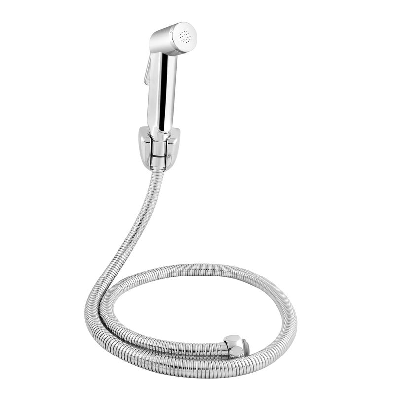 Somany Bathware Somany CP Health Faucet Jet Spray with 1 Meter Tube Wall Hook - Image 3