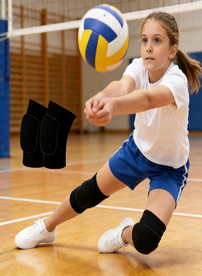 OVOY Kids Volleyball Knee Pads for Ages 7-12, Boys Girls Sports Breathable Anti-Slip Knee Guards, Thick Sponge & Lightweight Impact Protection for Skating, Cycling, Running, Scooter Outdoor Sports - Image 5