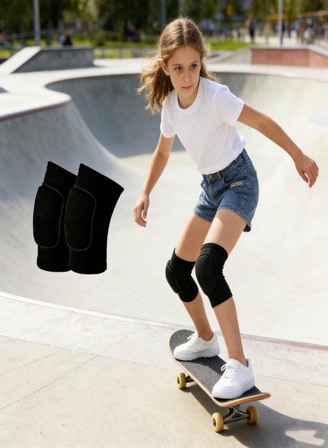OVOY Kids Volleyball Knee Pads for Ages 7-12, Boys Girls Sports Breathable Anti-Slip Knee Guards, Thick Sponge & Lightweight Impact Protection for Skating, Cycling, Running, Scooter Outdoor Sports - Image 2