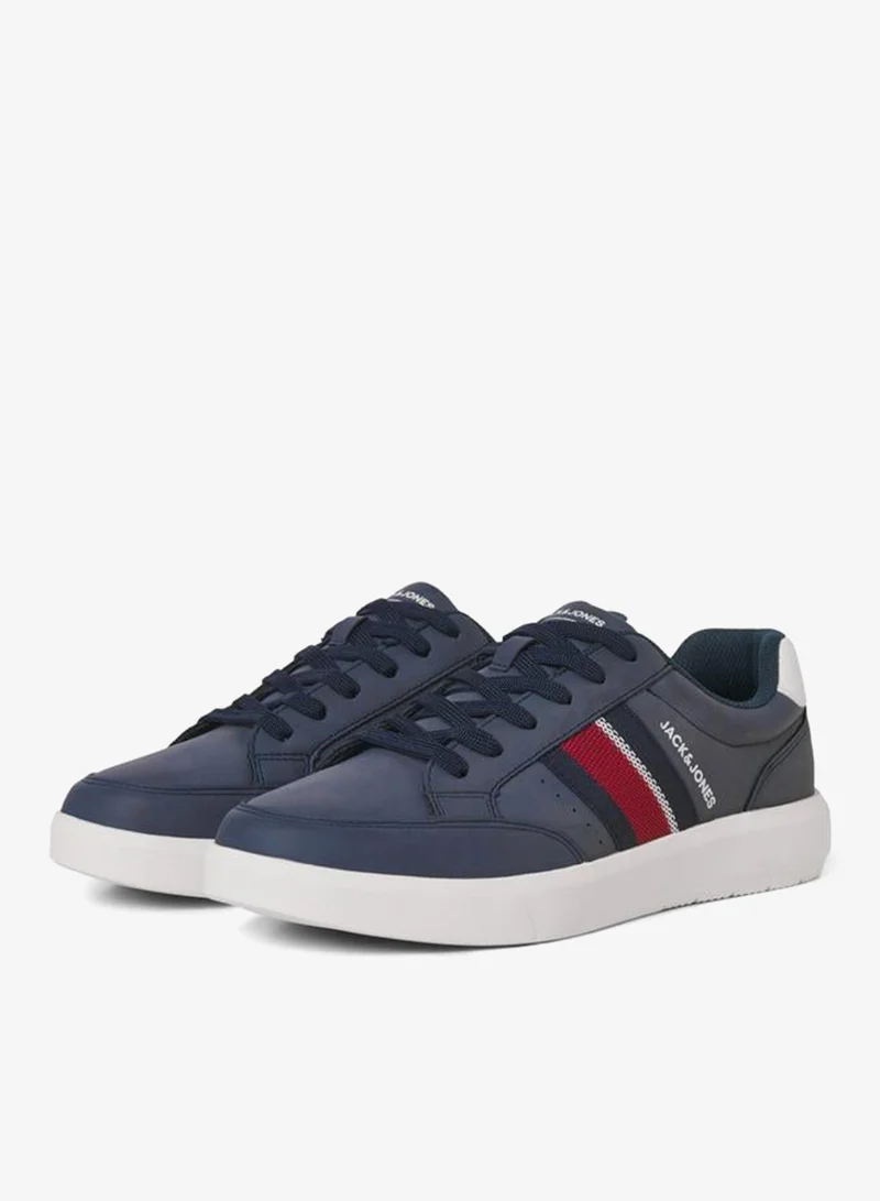 JACK & JONES Striped Tape Lace Up Sneakers