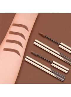LANGMANNI Eyebrow Gel Mascara Eye Brow Fill In Sparse Volumizing Enhance Brush Tamp Tinted Coloring Waterproof Long-Lasting - Dark Brown  - Image 3