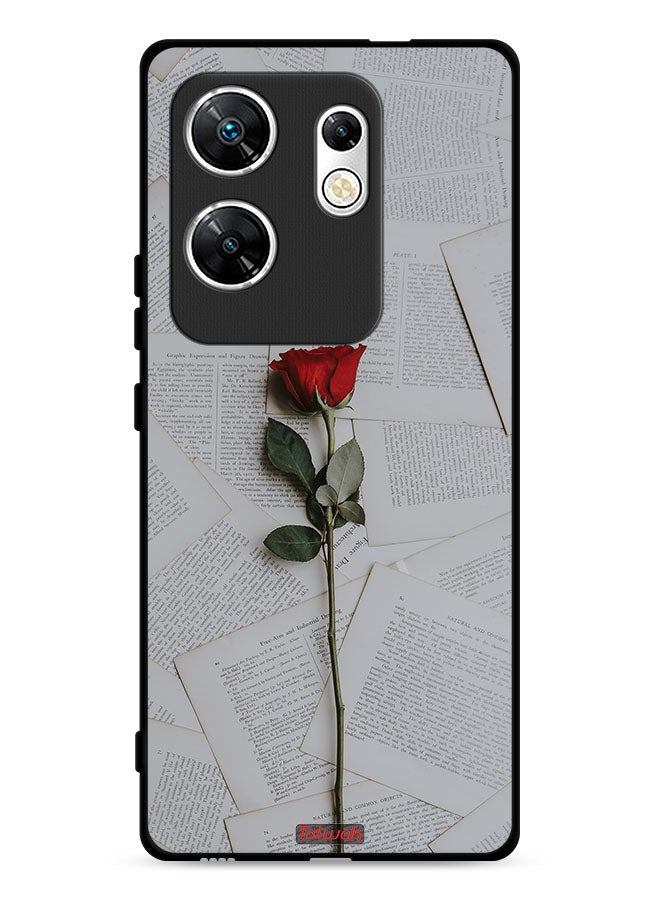 Tolwak Infinix Zero 30 4G Protective Case Cover Rose On Papers - Image 1