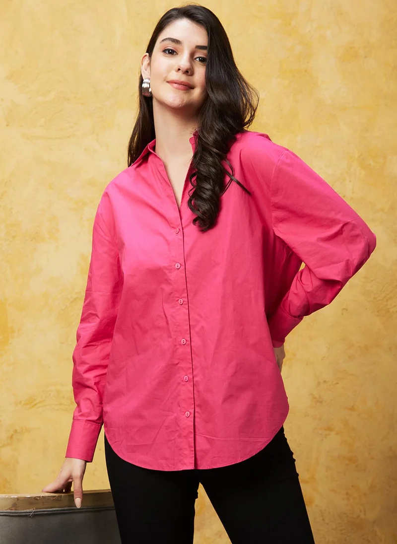 globus Globus Women Pure Cotton Shirt Style Top