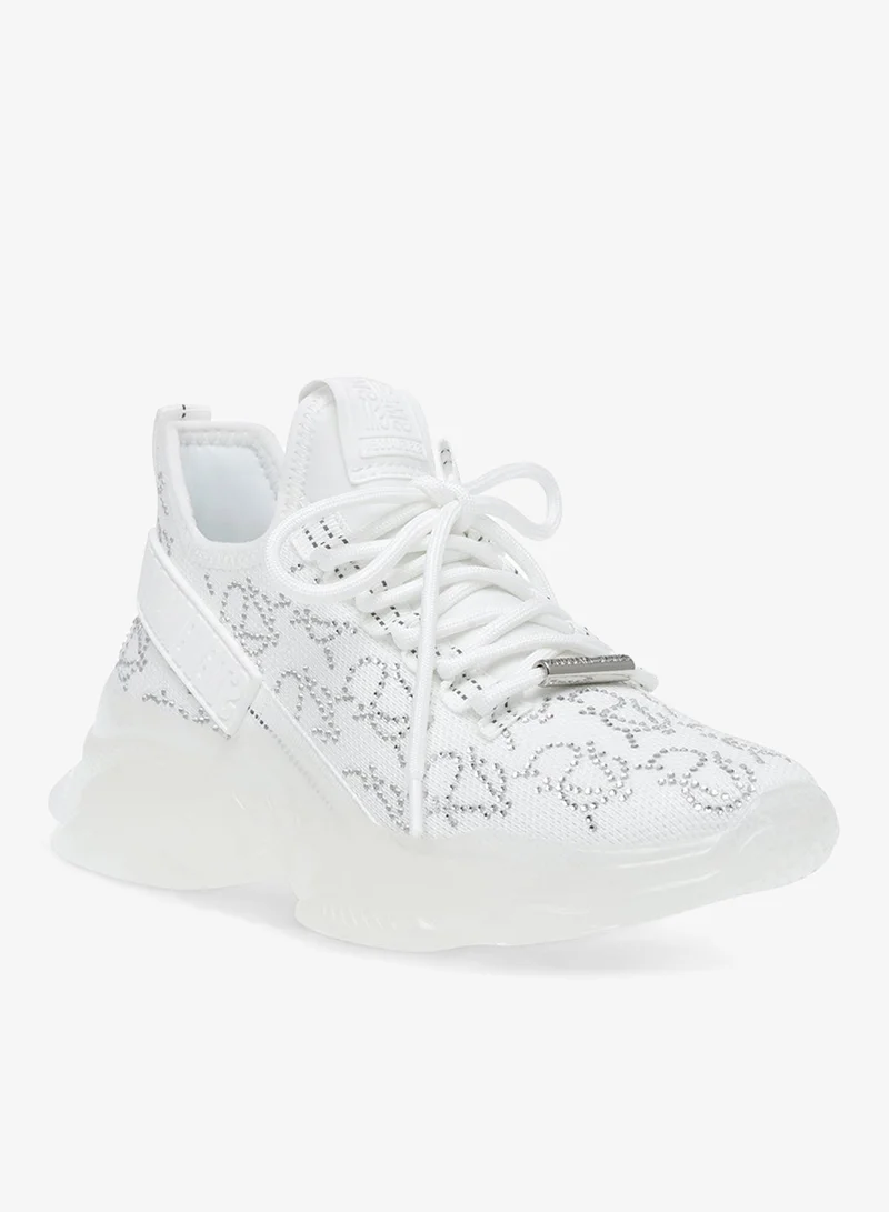 ستيف مادن Steve madden max white/silver women's sneakers