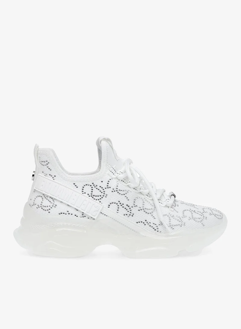 ستيف مادن Steve madden max white/silver women's sneakers