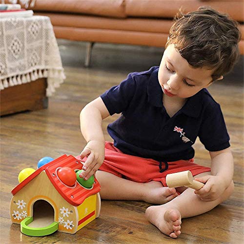 TDOCK 18 Pieces Mini Wooden Hammers Gavel Toy for Kids, Natural Wood Crab Lobster Seafood Mallets - Image 3