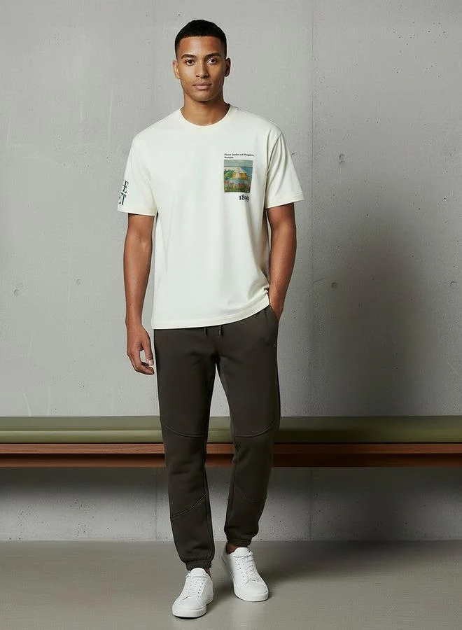 SP Characters Men Regular Fit Crew Neck Short Sleeve Graphic Print T-shirt