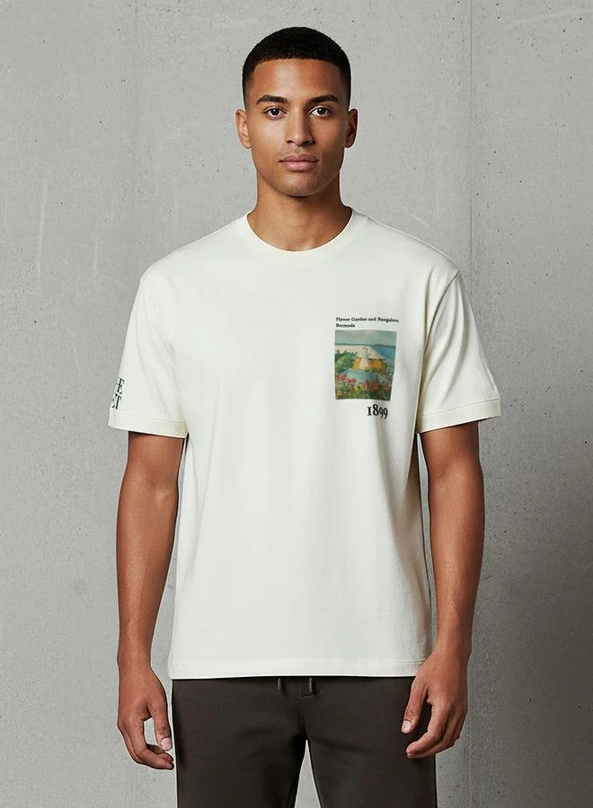 SP Characters Men Regular Fit Crew Neck Short Sleeve Graphic Print T-shirt