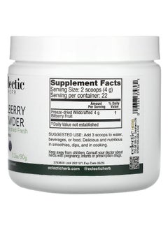 Eclectic Herb Eclectic Herb, Bilberry Powder, 3.2 oz (90 g)  - Image 2