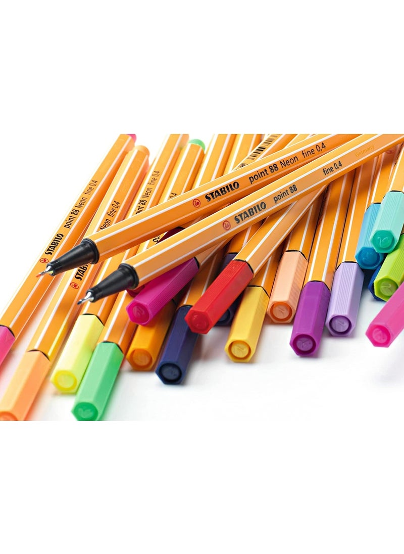 STABILO Point 88+Pen 68 Neon 10 Pack  - Image 3