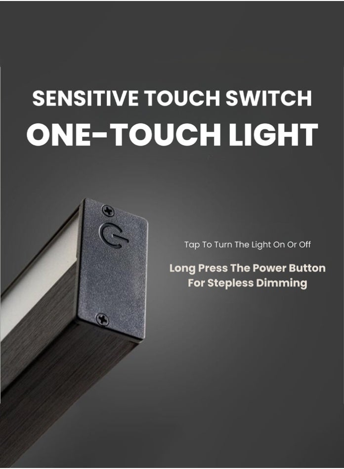 مودي مصباح قراءة LED محمول قابل لإعادة الشحن من MODI، مناسب للسكن الجامعي، أو السرير بطابقين، أو الخزانة، أو المكتب | مزود بمنفذ USB، مع خاصية التعتيم المستمر، لون أبيض طبيعي ٥٥٠٠ كلفن، مع حامل مغناطيسي، وهيكل معدني. - Image 2