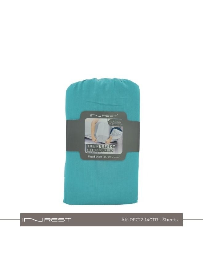 Inrest Home 100% Cotton INREST Fitted Sheet 140*200 + 38 cm