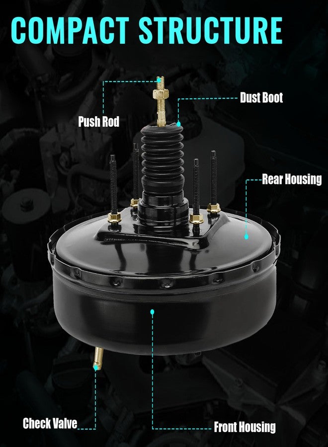 PartsFlow Power Brake Booster Compatible with Chevrolet C10 K10 Pickup 67-72 C10 K10 Suburban 68-72 Blazer P10 For GMC G15 G1500 Van 67-70 K15 K1500 Pickup Jimmy 54-73709 - Image 3