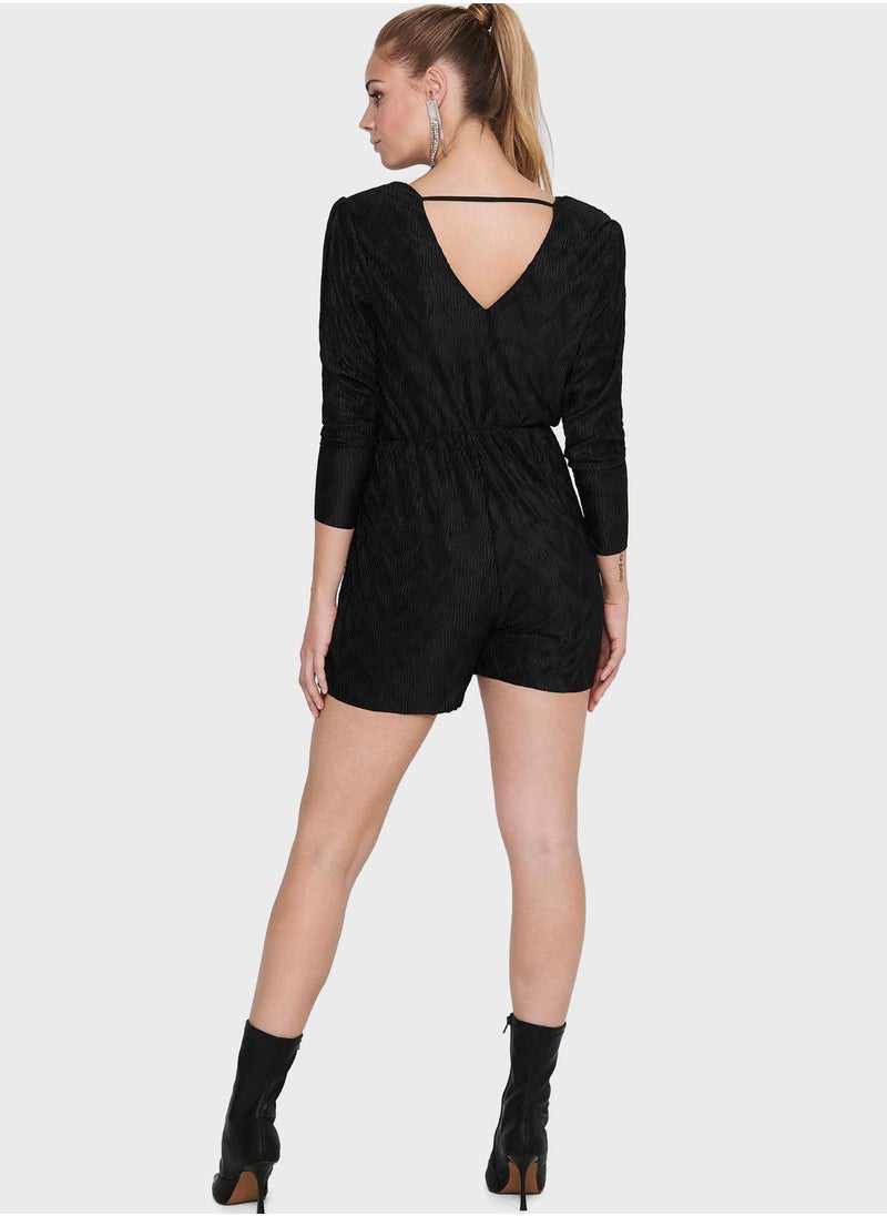 ONLY - V-Neck Playsuit - Image 1