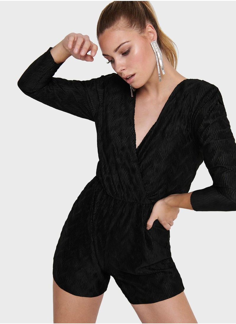 ONLY - V-Neck Playsuit - Image 1