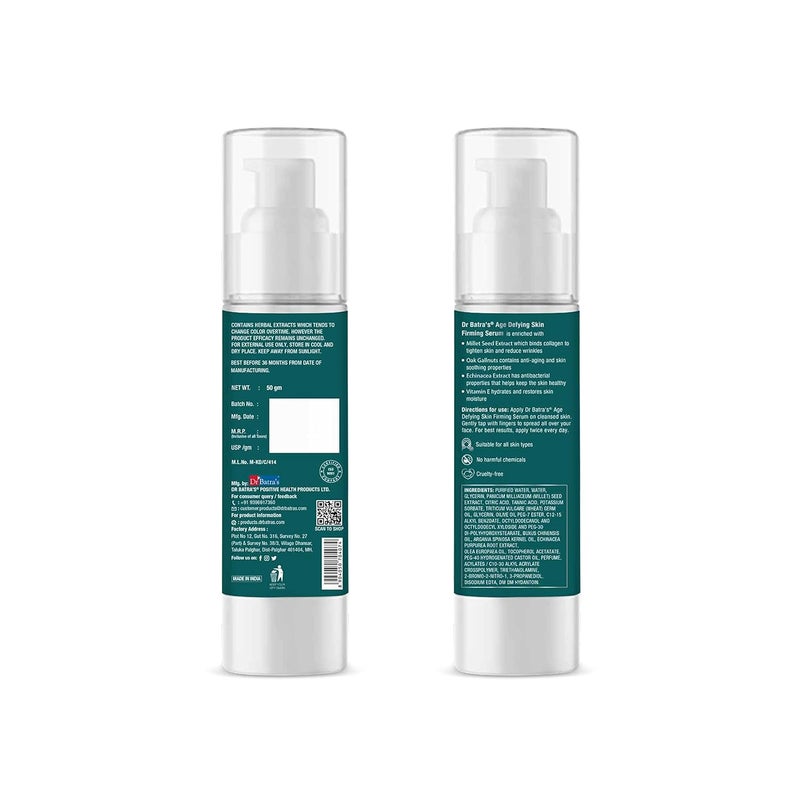 Dr Batra's Dr Batras Age Defying Skin firming Serum Enriched with EchinaceaNo Silicones No Parabens 50g - Image 3