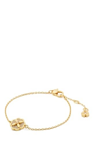 kate spade new york Heritage Bloom Bracelet, Clear/Gold, One Size - Image 4