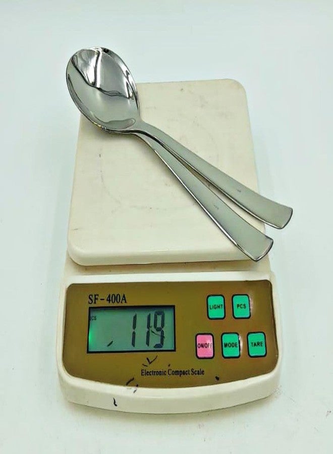 SHLINCO Stainless Steel Serving Spoons, Pack of 2, Silver - Image 3