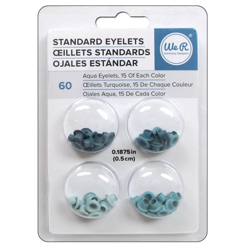 We R Memory Keepers We R Eyelets Standard 60/Pkg-Aqua - Image 5