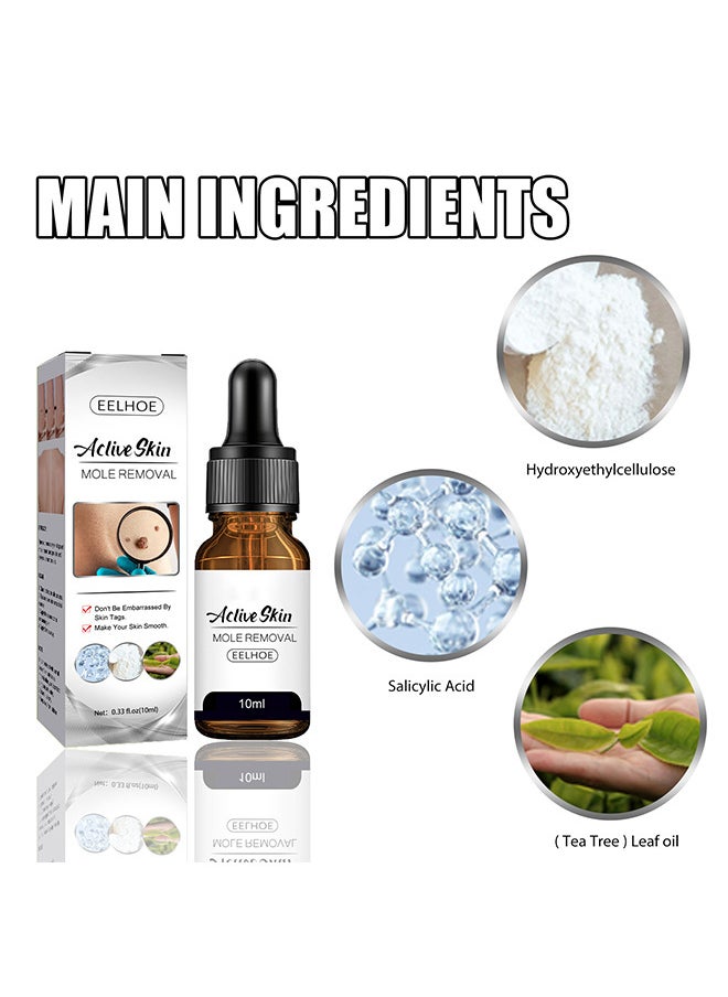 EELHOE Wart Remover Liquid, Smoothes Skin Gentle Fast Acting Gel Wart Removal For Plantar Wart Flat Warts And Corns  - Image 2