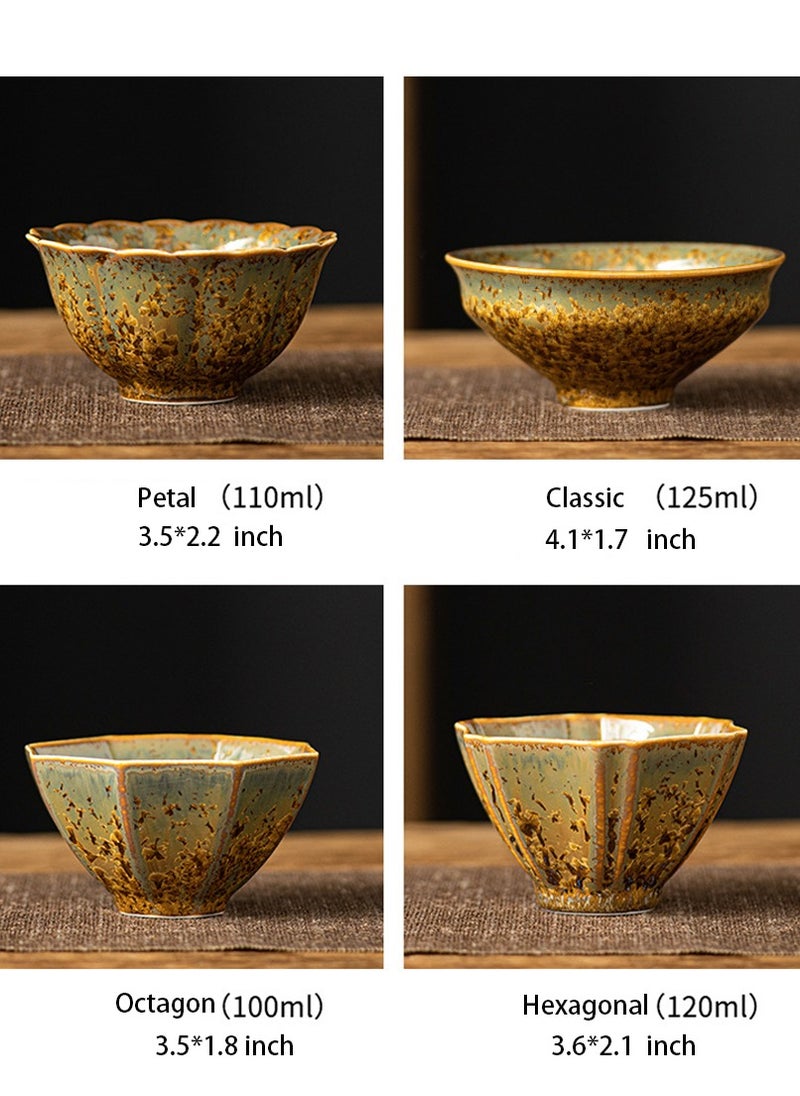 Al Aoyama Double Walled Espresso Coffee Cup Tea Cup Multicolour 100ml/120ml/150ml Decorate  - Image 2