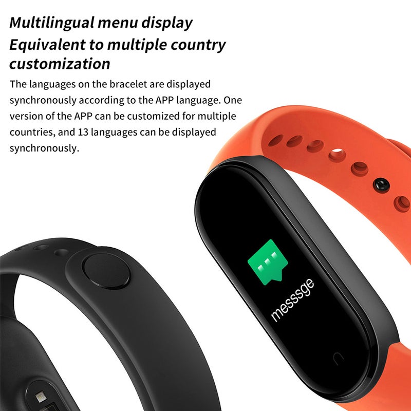 0.96-Inch Smart Bracelet BT Intelligent Watch Sport Fitness Tracker Blood Pressure Heart Rate Monitor Blood Oxygen Health Monitoring Two-way Lookup IP67 Waterproof Wristband - Image 3