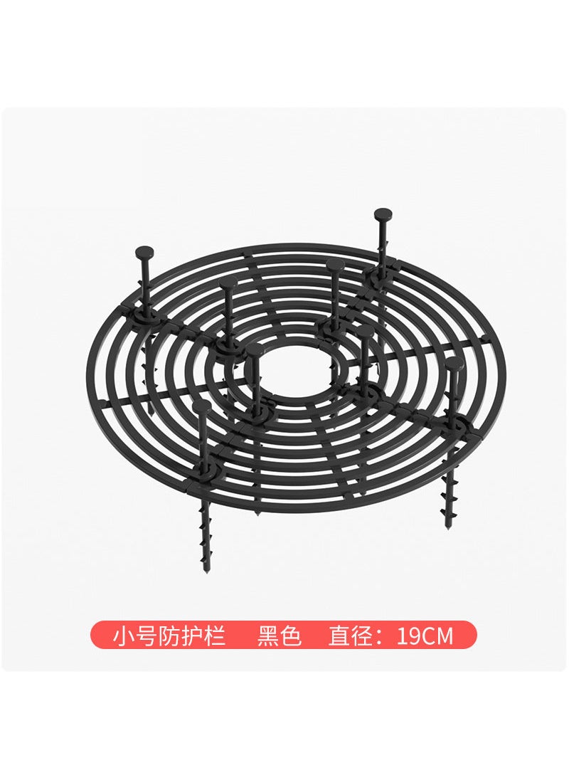 2024 Protection Anti-cat and Dog Flower Pot Soil Protection Bar Anti-baby Tipping Bonsai Children Anti-sprinkling Protection Hollow Soil Protection Cover Small black