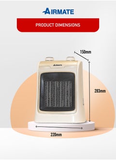 AIRMATE Airmate Portable Ceramic Heater 2 Heat Settings HP20065  - Image 4