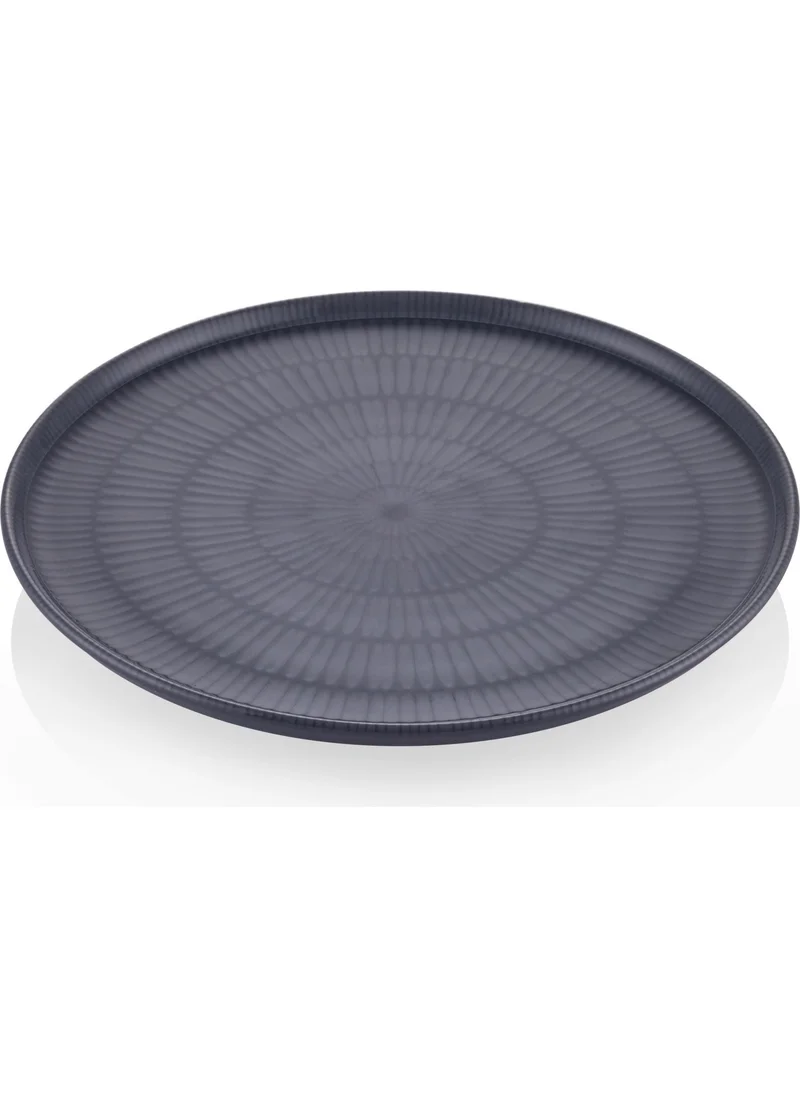 The Mia Noon Serving Plate Set of 6 Gray 26 cm