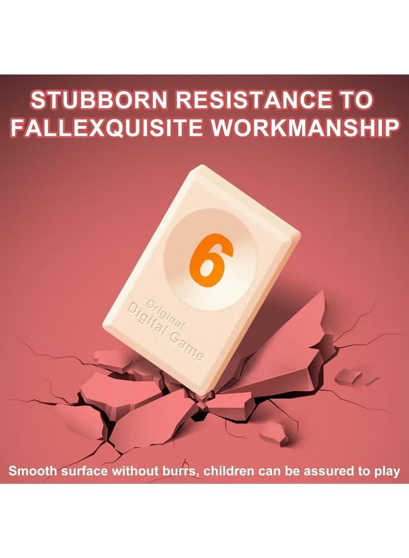 Digital Game with 4 Racks, 106 Digital Game Set with Portable Case, Rummy Tiles Travel Set with 4 Tiles Holders for Family Classic Board Games - Image 4