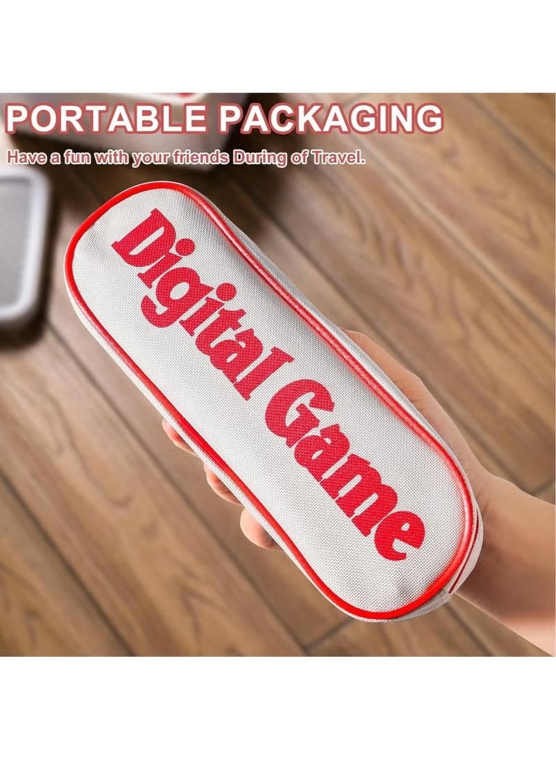 Digital Game with 4 Racks, 106 Digital Game Set with Portable Case, Rummy Tiles Travel Set with 4 Tiles Holders for Family Classic Board Games - Image 2