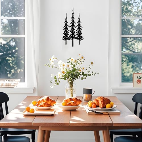 DICYWUDI Black Metal Tree Wall Decor, Cabin Decor, Tree Decor, Rustic Wall Decor for or Indoor Kitchen Bathroom Bedroom Living Room Dining Room - Image 4