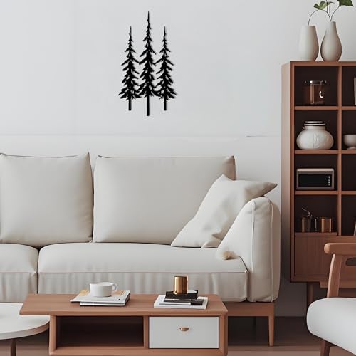 DICYWUDI Black Metal Tree Wall Decor, Cabin Decor, Tree Decor, Rustic Wall Decor for or Indoor Kitchen Bathroom Bedroom Living Room Dining Room - Image 5