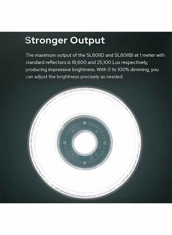 جودوكس - SL60IID مصباح فيديو LED محمول للاستوديو محمول 70 واط مصباح تعبئة تصوير فوتوغرافي 5600K ± 200K مدمج 8 تأثيرات إضاءة FX - Image 1