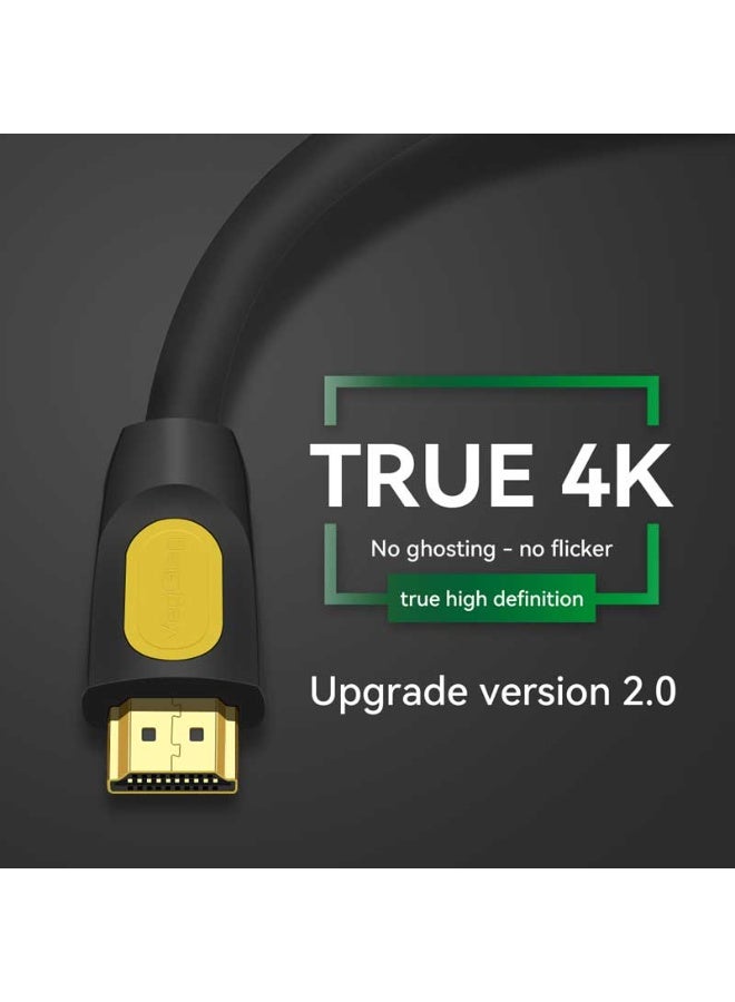 فيج جيج كابل VegGieg 4K HDMI 2.0 UHD (نحاس خالٍ من الأكسجين) - 18 جيجابت في الثانية، 4K بتردد 60 هرتز، HDR، ARC، ثلاثي الأبعاد، HDCP 2.2 أسود، 2 متر - Image 4