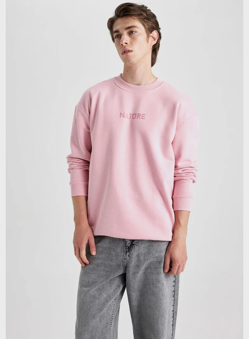 DeFacto Nature Printed Sweatshirt