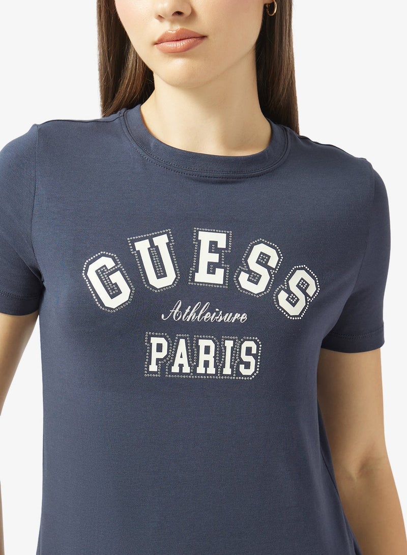 GUESS Anita Crew Neck Short Sleeve T-Shirt - Image 4
