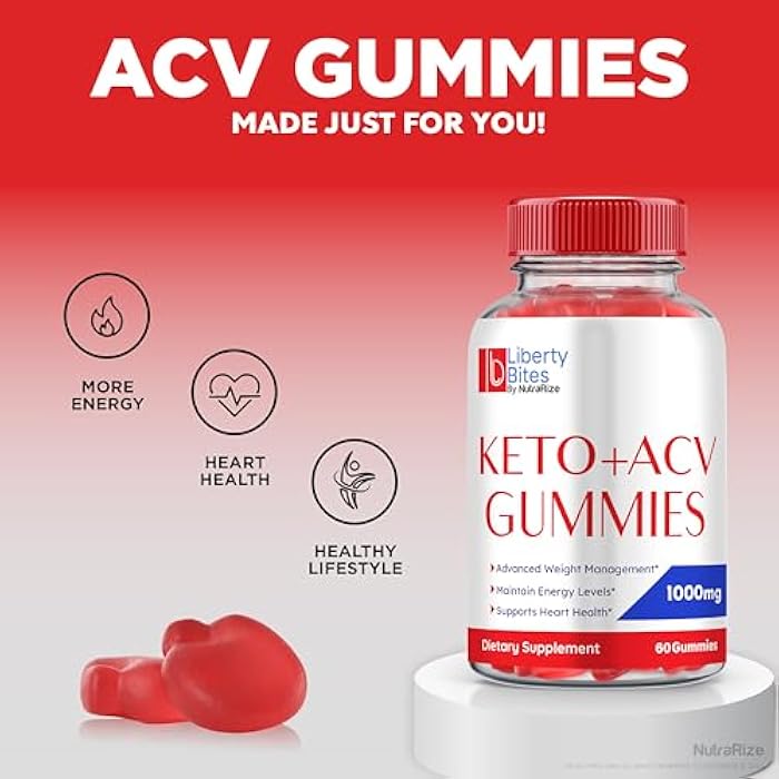 NutraRize Liberty Bites, Liberty Bites Keto ACV Gummies, All Natural Keto Plus ACV for Weight Loss, Apple Cider Vinegar Gummy, Premium ACV Keto Formula, Official LibertyBites Gomitas (60 Gummies) - Image 4