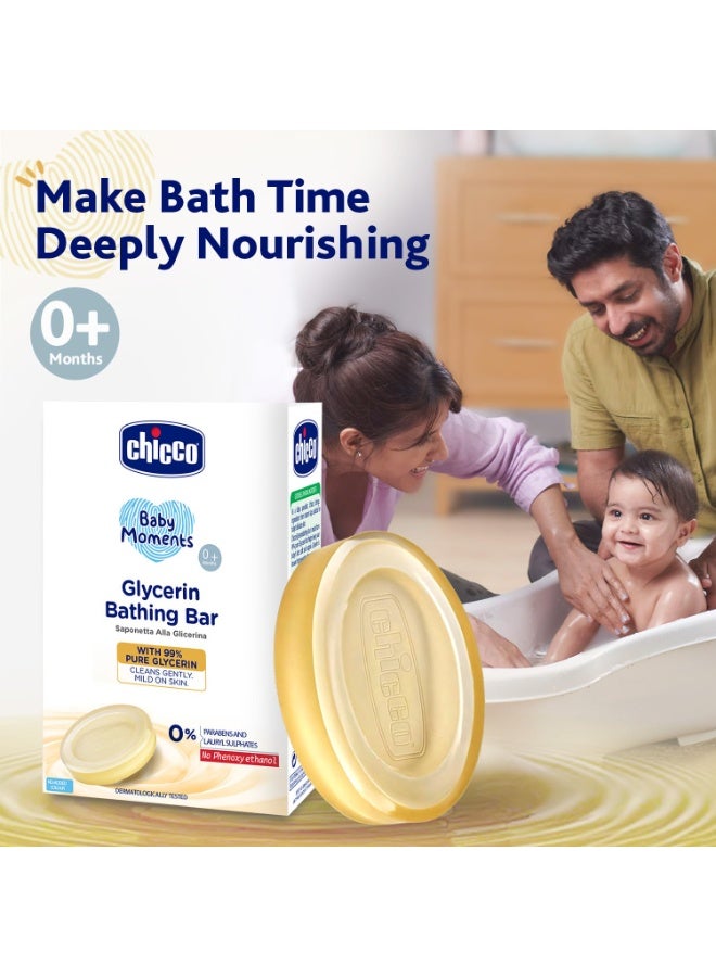 Chicco Baby Moments Glycerin Bathing Bar with 99% Pure Glycerin 75g - Image 4